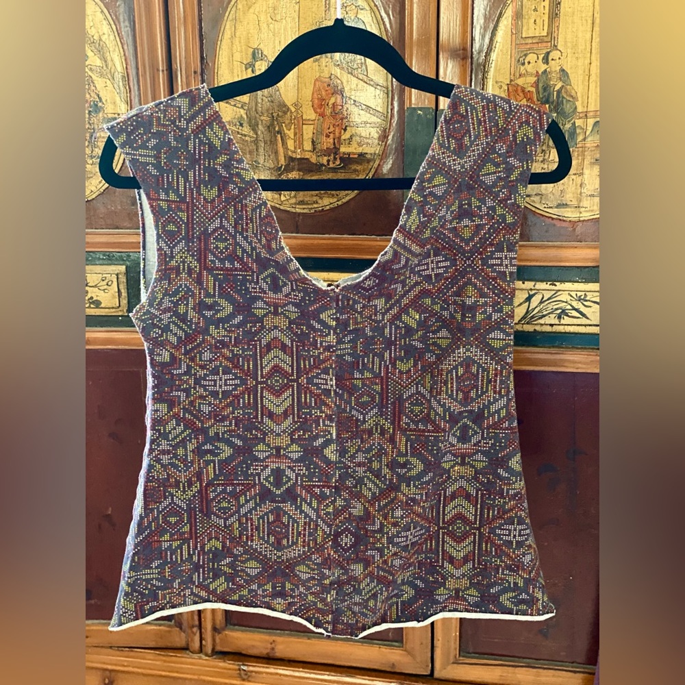 Sweet Skins Hemp Remnant Top, Geo